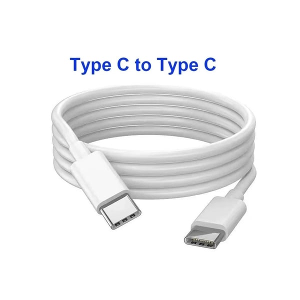 2-PACK 2m snabbladdningskabel USB-C till USB-C