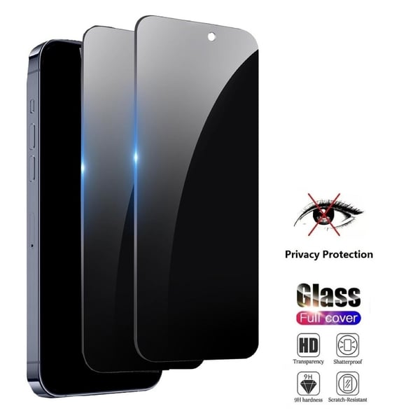 2 kpl iPhone 12 Pro Max Privacy Näytönsuoja Privacy näytönsuoja