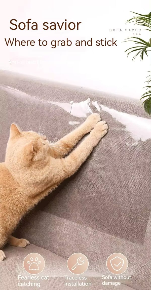 Ripebeskyttelse/Rivebeskyttelse for Møbler for katter - Hjørnemontering