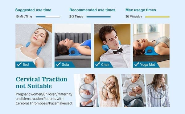 Nacksträckare neck stretcher nackstretch nack kudde