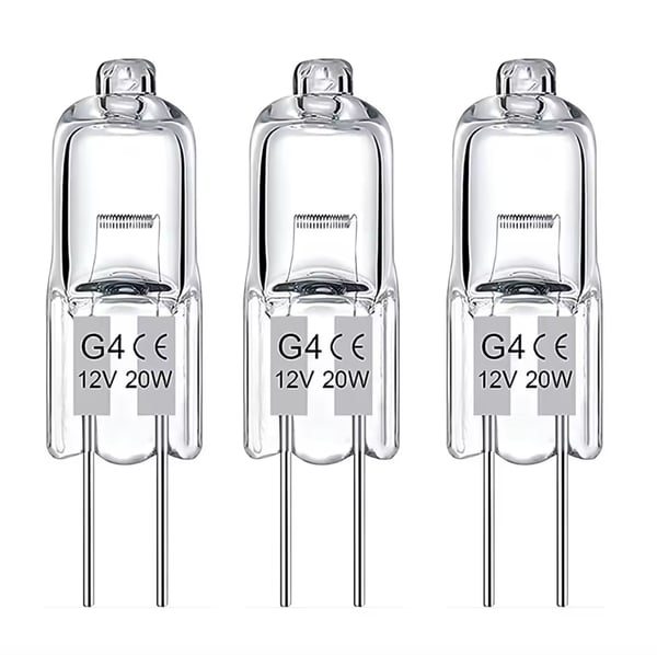 20-pak G4 halogenlamper 20W 12V - Varm hvid