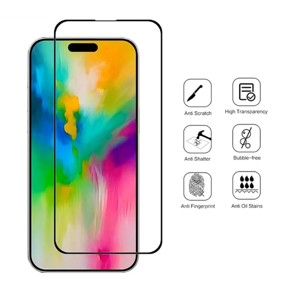3-pakning iPhone 16 Pro i herdet glass - Skjermbeskyttelse