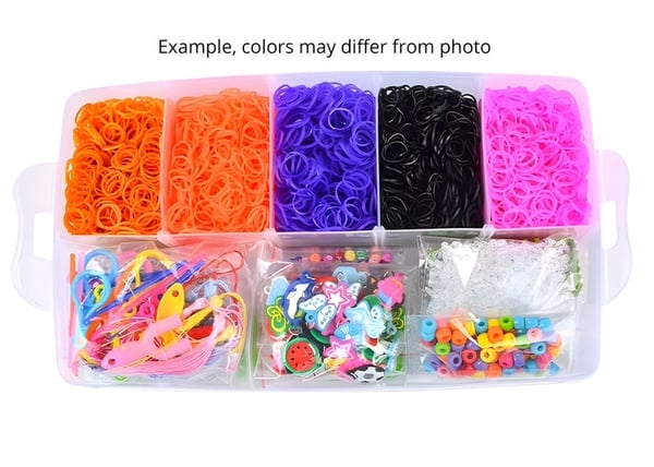 Mega kit Loom Bands - 4500 stk med tilbehør