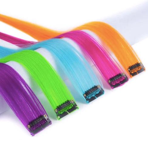 3 Clip-on løkker / Hair extensions - 24 farger