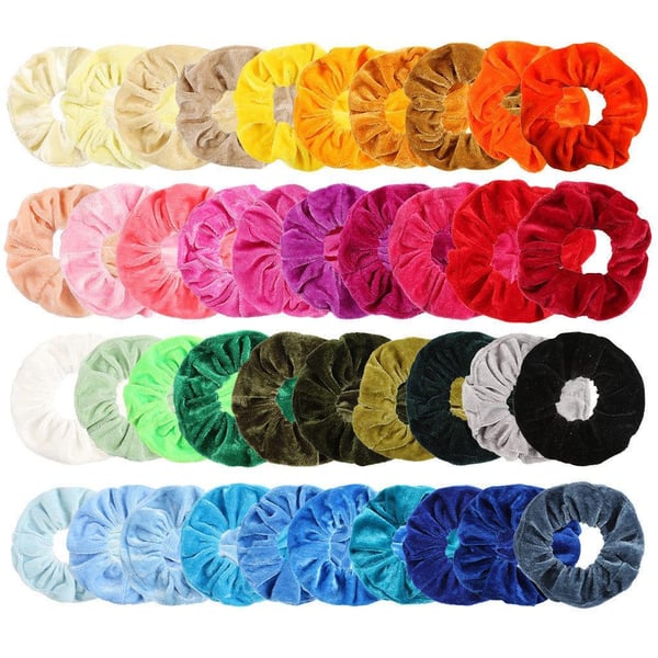 Store fløyelshår Scrunchies, hårbånd, hårbånd, hårbånd