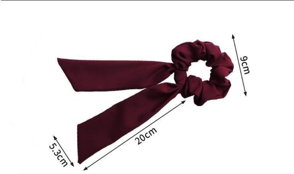 Hårbånd, hår Scrunchies med skjerf, hårbånd, hårbånd
