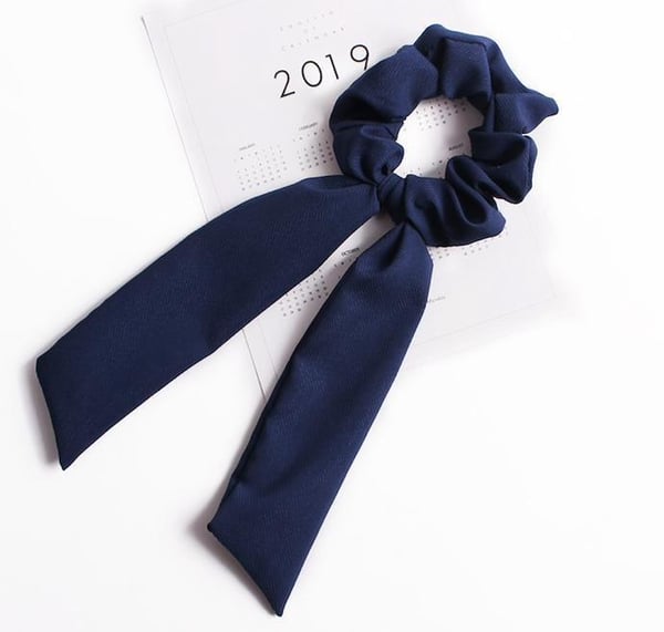 Hårbånd, hår Scrunchies med skjerf, hårbånd, hårbånd
