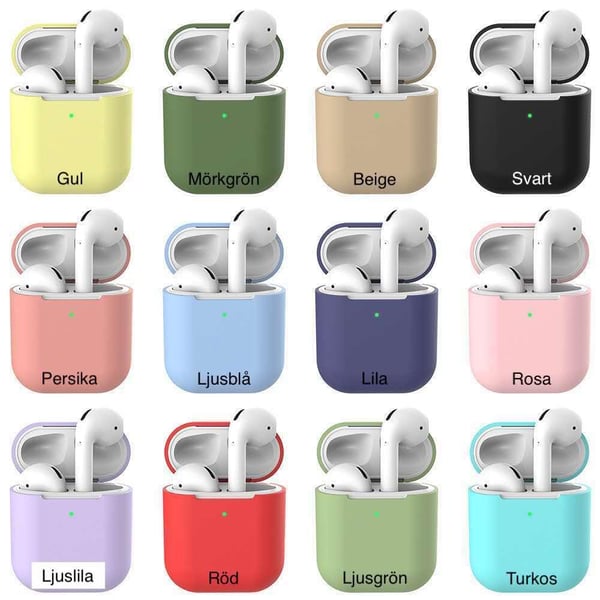 AirPods Silikoneskal - Etui / Beskyttelse - Flere farver