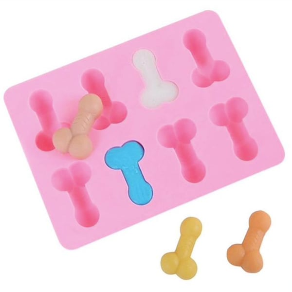 Is/Chokolade/Geléform penisformet, haneformet - Isform