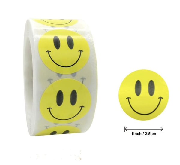 500 klistremerker klistremerker - Smiley Emoji