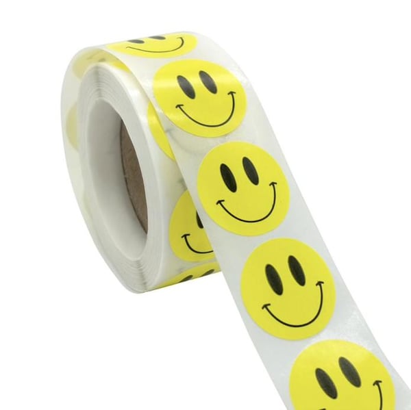 500 klistremerker klistremerker - Smiley Emoji