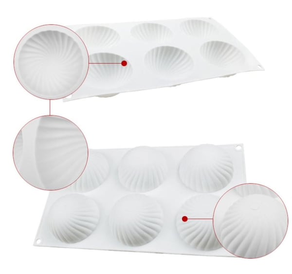 Spiral Hemisphere Silikoneform Semisphere Mousse-form Pralineform