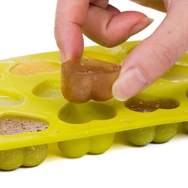 Is/Sjokolade/Geléform med 15 hjerter - Iskremform - Pralinform