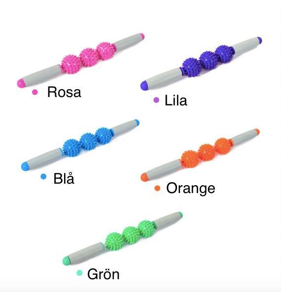 Gym 3 Point Spiky Ball Muskel Massasje Roller Yoga Stick Body