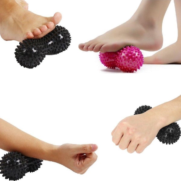 Spiky Ball peanut Muskel Massasje Roller Yoga Stick Body
