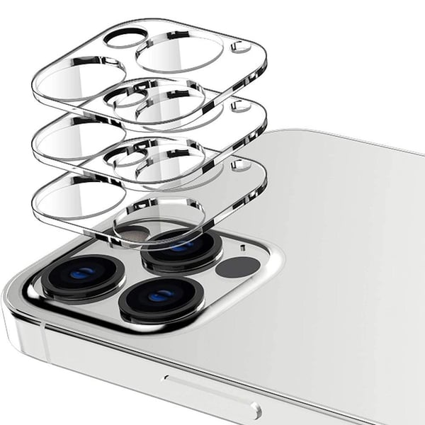 2-Pack objektivbeskyttelse for iPhone 12 Pro Max-kamera i herdet glass