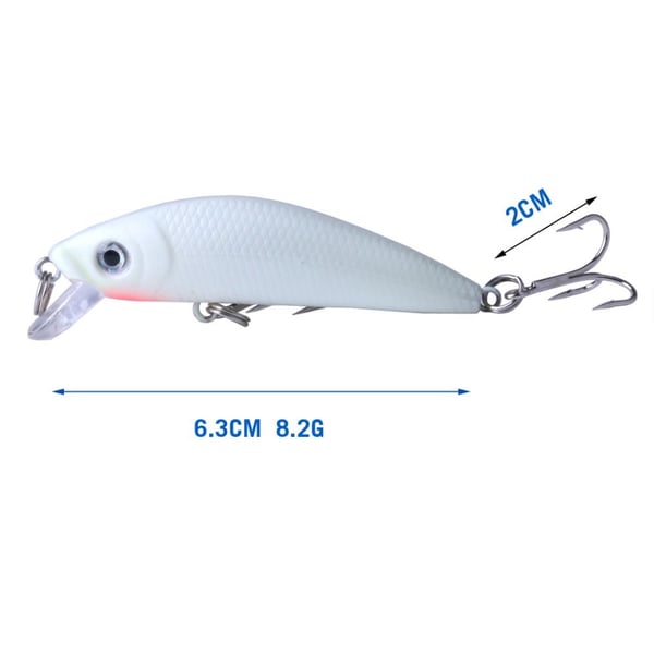 5 wobblere lyser i det mørke crankbait