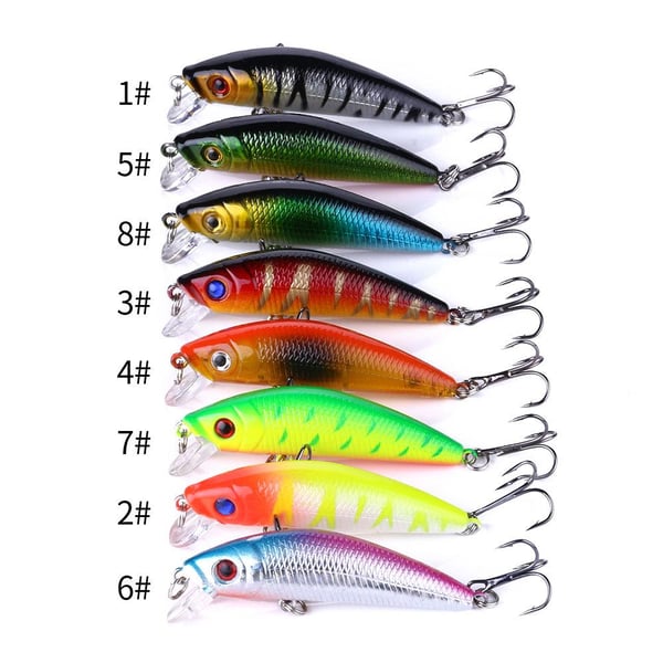 5-pack fiskesluk wobblere