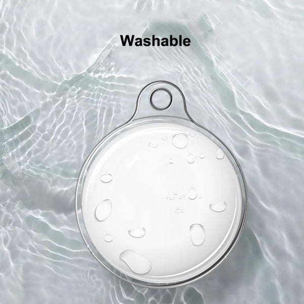 2-pack Airtag shell - TPU Clear - med nøglering - Beskyttelsesetui