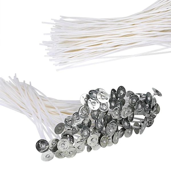 100 stk. Candle Sustainers - Lysveker - Voksede veker