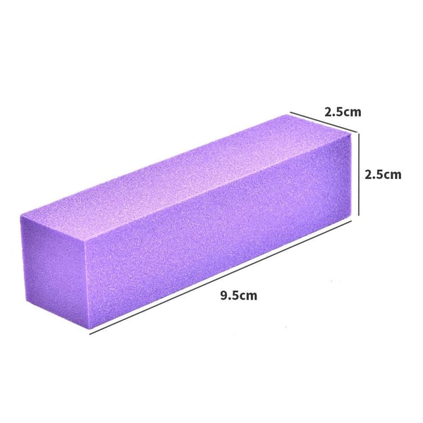 Bufferfil för gelé- och akrylnaglar, 10-pack 9,5 cm, färgval