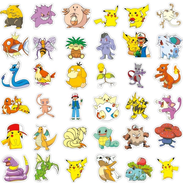 100 tarraa tarrat - Pokemon - Sarjakuva