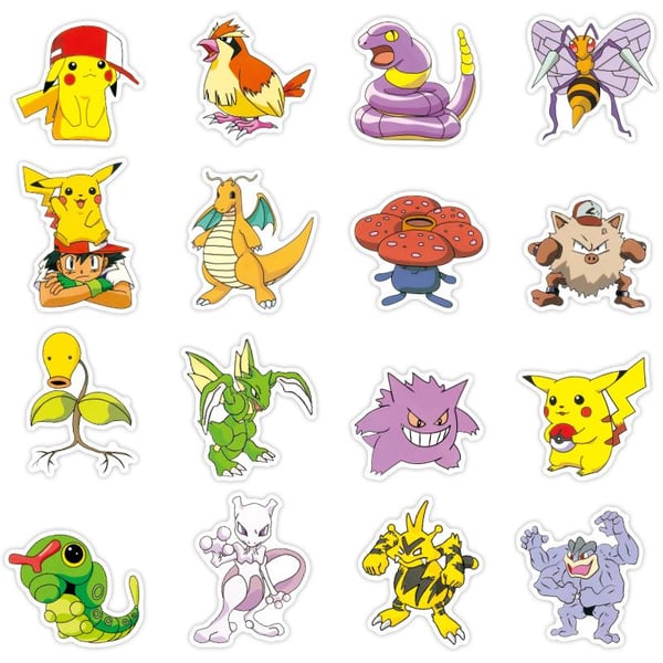 100 tarraa tarrat - Pokemon - Sarjakuva