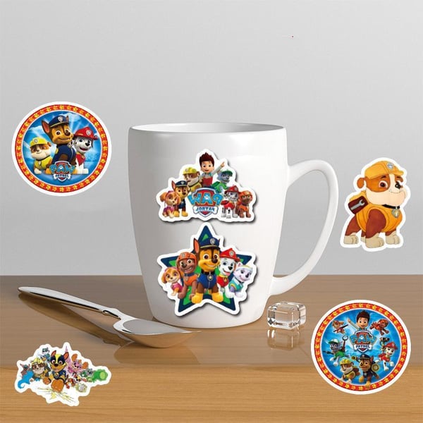 50 stk Paw patrulje Klistremerker Vanntett Laptop Bagasje Skøyte