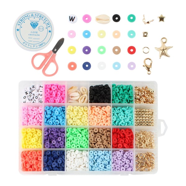 DIY - Lerperler - Polymerperler - 6mm - Smykkefremstilling