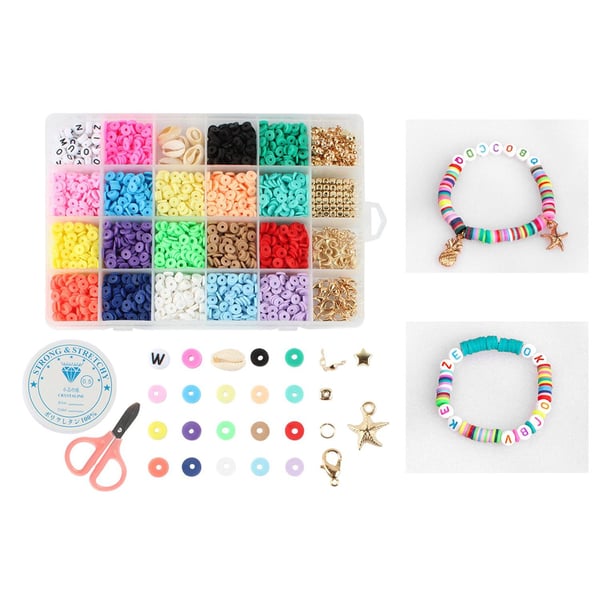 DIY - Lerperler - Polymerperler - 6mm - Smykkefremstilling