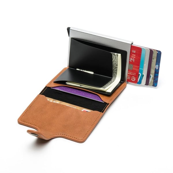Lommebok Kortholder - RFID & NFC Beskyttelse - 5 kort
