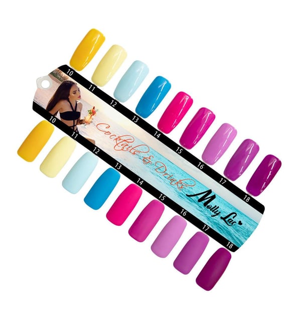 Mollylac - Gelelakk - Cocktailer og drinker - Nr14 - 5g UV gel/LED