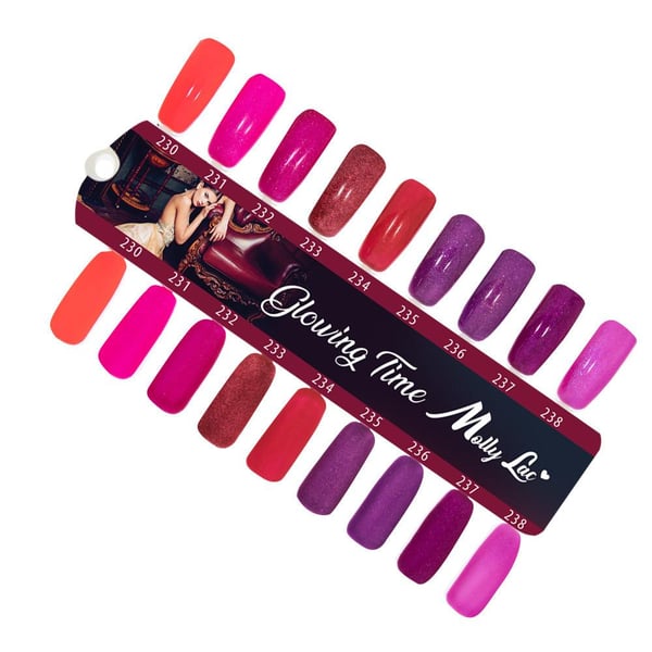 Mollylac - Gelelakk - Glødetid- Nr233- 5g UV-gel/LED