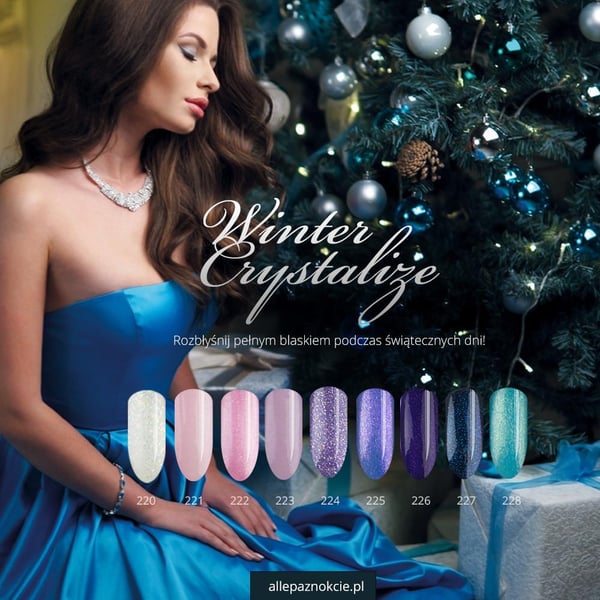 Mollylac - Gelelakk - Winter Crystalize - Nr221 - 5g UV gel/LED