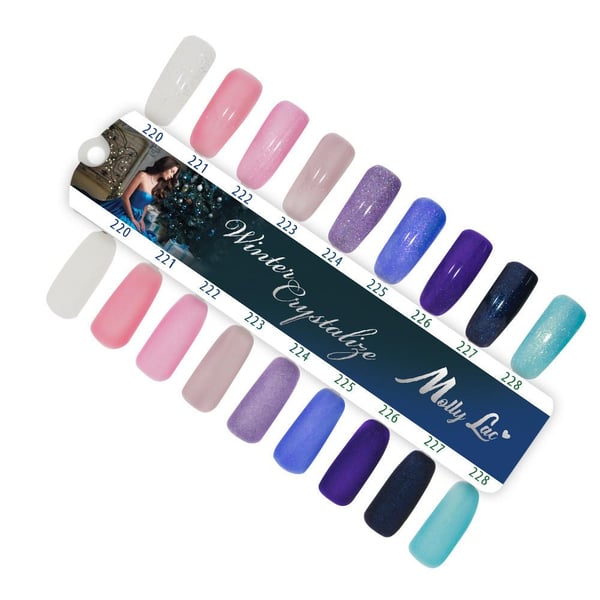 Mollylac - Gelelakk - Winter Crystalize - Nr221 - 5g UV gel/LED