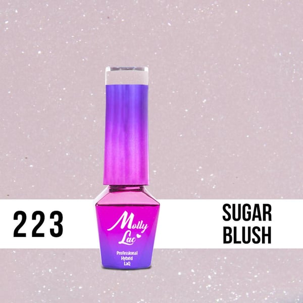 Mollylac - Gelelakk - Winter Crystalize - Nr223 - 5g UV gel/LED
