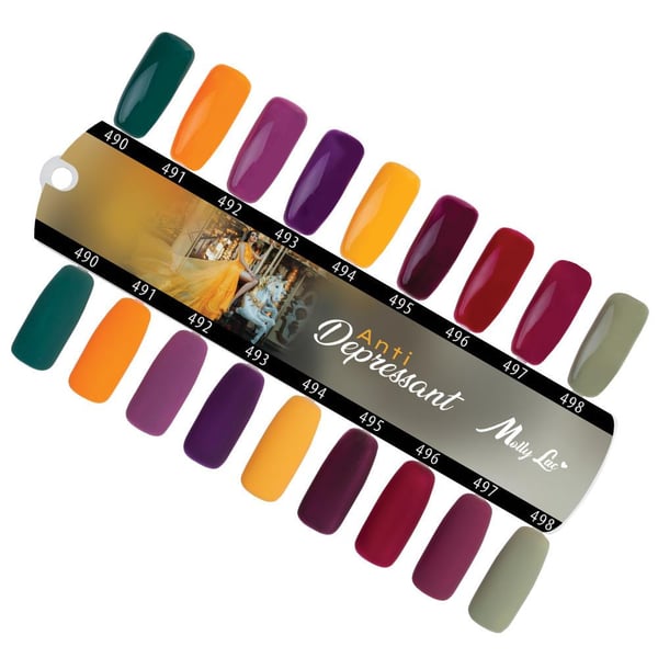 Mollylac - Gellakk - Antidepressivt middel - Nr495 - 5g UV-gel/LED
