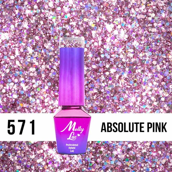 Mollylac - Gelelakk - Born To Glow - Nr571 - 5g UV gel/LED