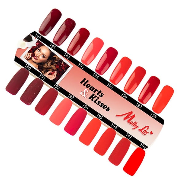 Mollylac - Gelelakk - Hearts & Kisses - Nr198 - 5g UV gel/LED