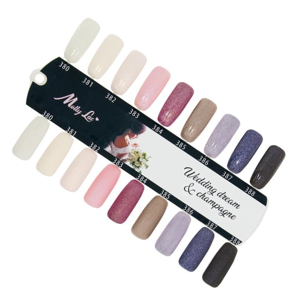 Mollylac - Gelelakk - Wedding Dream & Champ - Nr384 - 5g UV gel/LED
