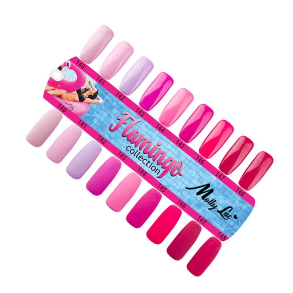 Mollylac - Gelelakk - Flamingo - Nr140 - 5g UV gel/LED