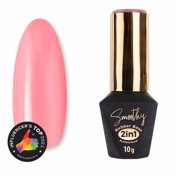 Mollylac - Gummibase 2in1 Smoothy - Nr. 4 - UV gel/LED - Base coat
