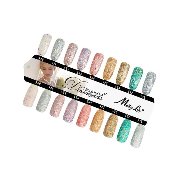 Mollylac - Gelelakk - Crushed Diamonds - Nr533 - 5g UV gel/LED