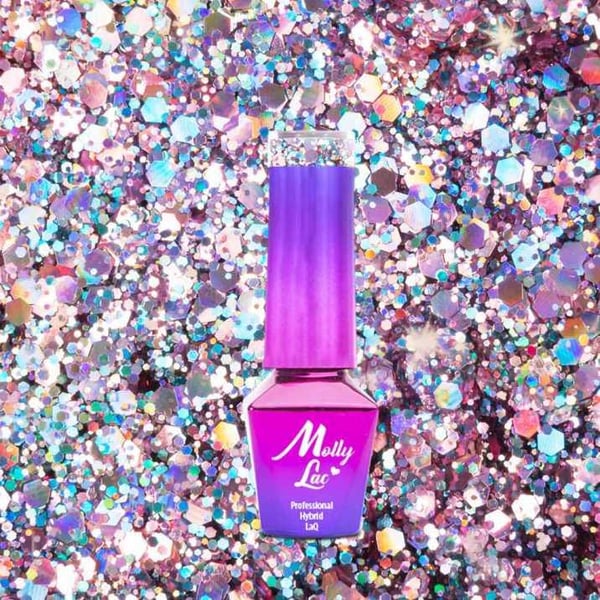 Mollylac - Gelelakk - Crushed Diamonds - Nr533 - 5g UV gel/LED