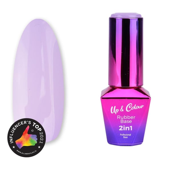 Mollylac - Rubber base 2in1 Up&Colour - Nr 5 - UV-gel/LED - Baslack