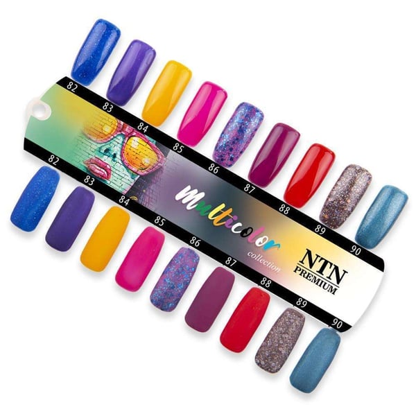 NTN Premium - Gelelakk - Flerfarget - Nr89 - 5g UV gel/LED
