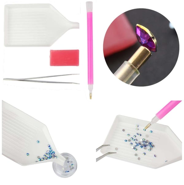 Rhinestone plukkepenn - Plukkeverktøysett - Zirkon