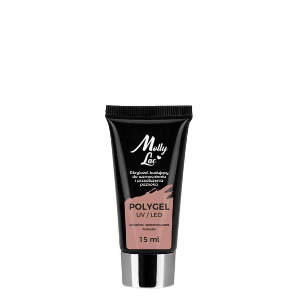 Polygel - Pulvergelé - Lysebrun 15ml - Akrylgelé