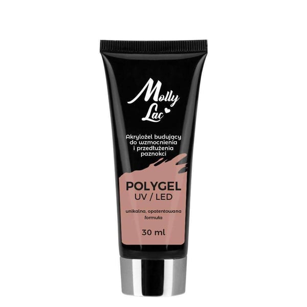 Polygel - Pulvergelé - Lysebrun 30ml - Akrylgelé