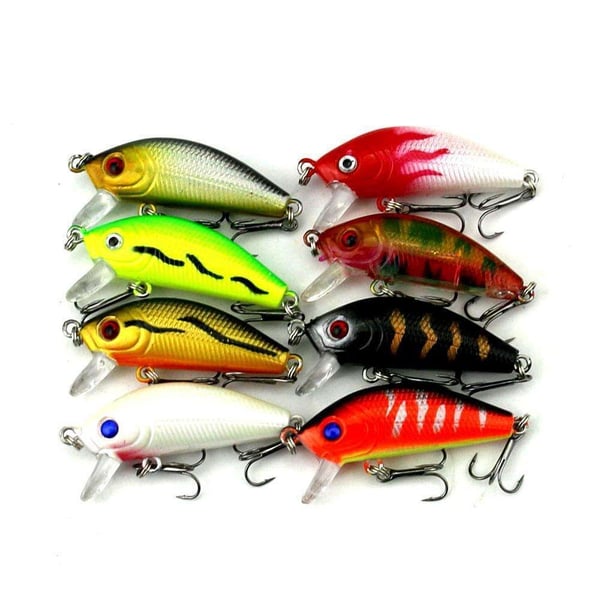 37-pack fiskesluk wobbler, Minnow mixed, Crankbait